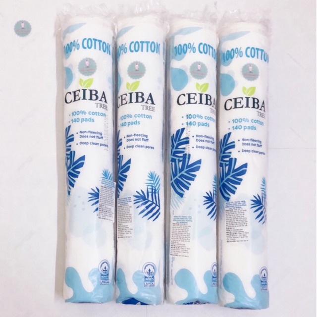 Bông Tẩy Trang Ceiba 100% Chất Liệu Cotton 140 Miếng