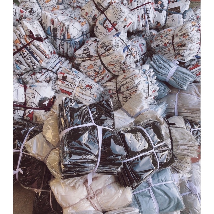 Bộ ngủ nữ hoạt hình siêu xinh chất cotton mịn JUNIDO