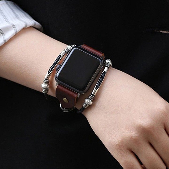 [ SAM Leather ] Dây Đeo Iwatch – Dây Da Đồng Hồ SAMDD01 Dành Cho Đồng Hồ Apple Watch 38mm/40 &amp; 42mm/44mm - BH 12 Tháng