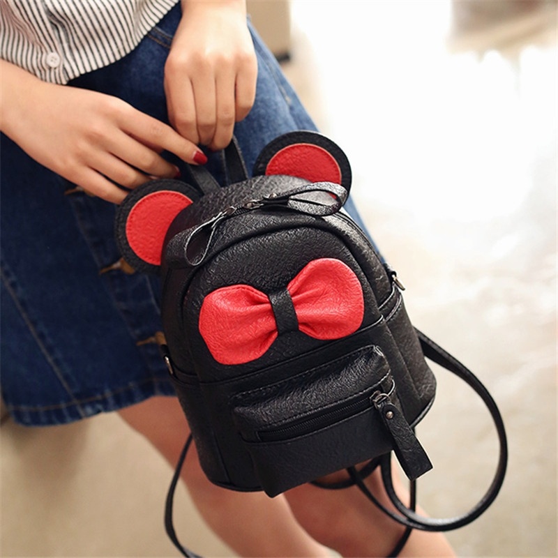 Ba Lô Da Pu Mini Dễ Thương Cho Bé Gái Mầm Non [3-8 Tuổi)