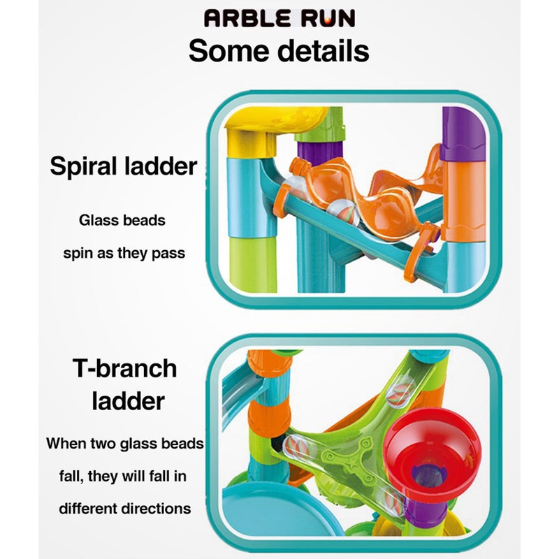 Bộ đồ chơi lắp ráp đường đua mê cung viên bi 113 / 93 / 50 / 45 mảnh cho bé