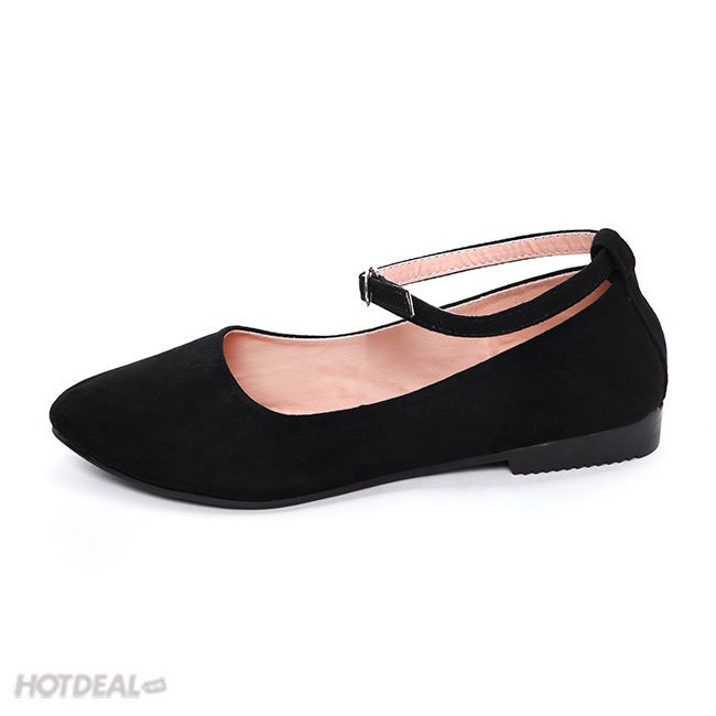 Giày Búp Bê Nữ Khải Nam Có Quai Màu Đen | BigBuy360 - bigbuy360.vn