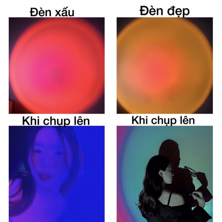 Đèn Led Tiktok chụp ảnh sống ảo❣️Đèn chụp ảnh hiệu ứng màu hoàng hôn, cầu vồng | BigBuy360 - bigbuy360.vn