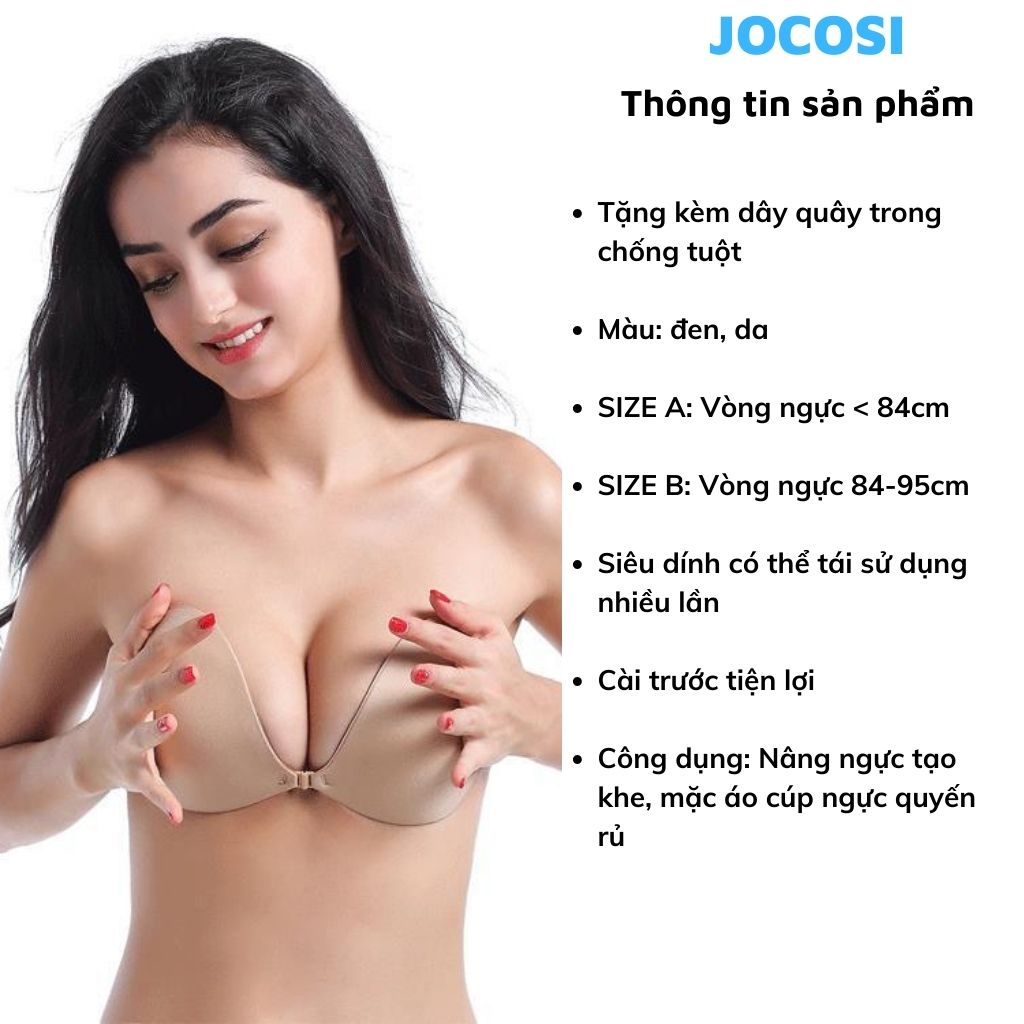 Miếng dán ngực ti nâng ngực, áo dán ngực tạo khe quyến rủ JOCOSI 0127