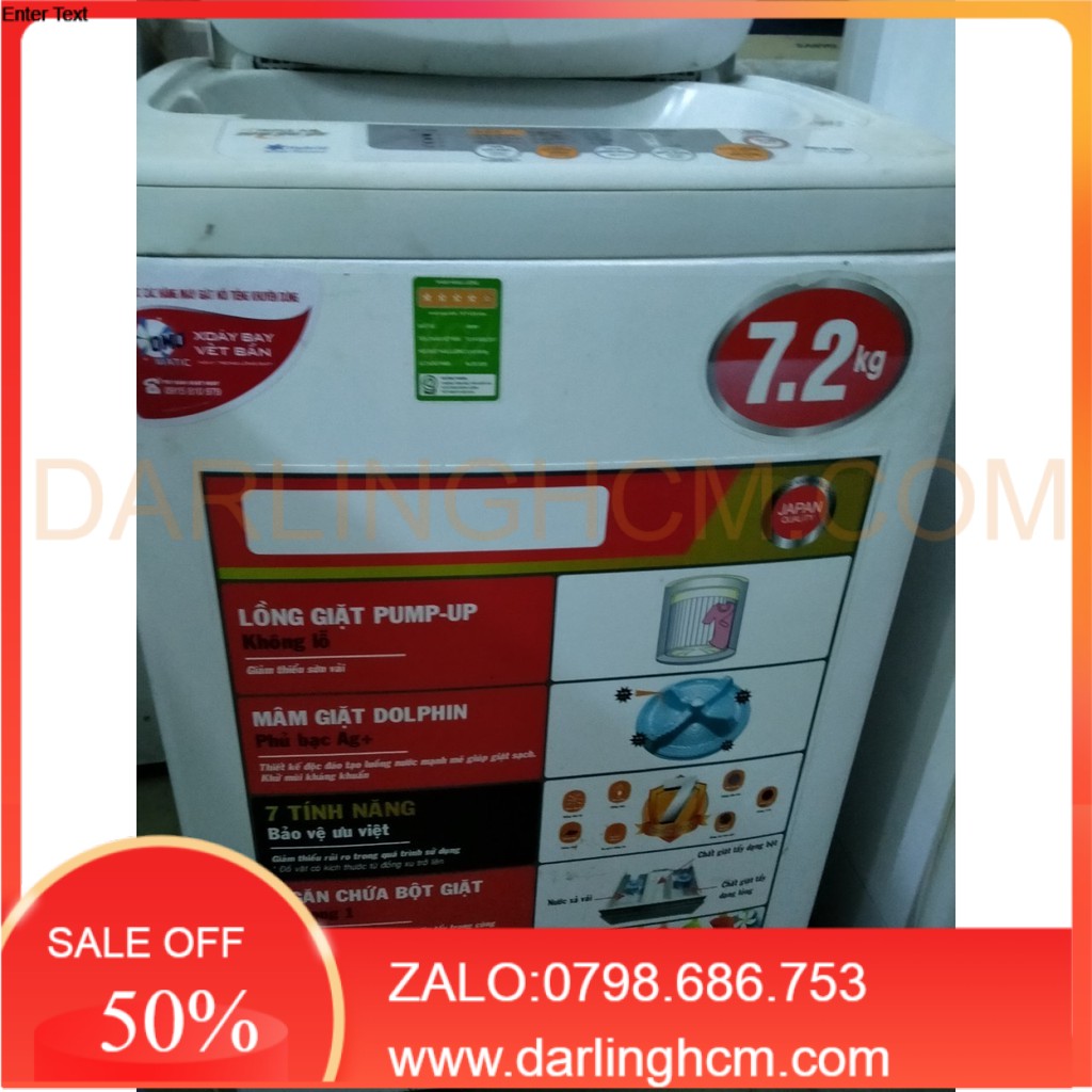 LH 0798.686.753 máy giặt toshiba  7,2kg ( Đồ cũ chỉ bán ở HCM)