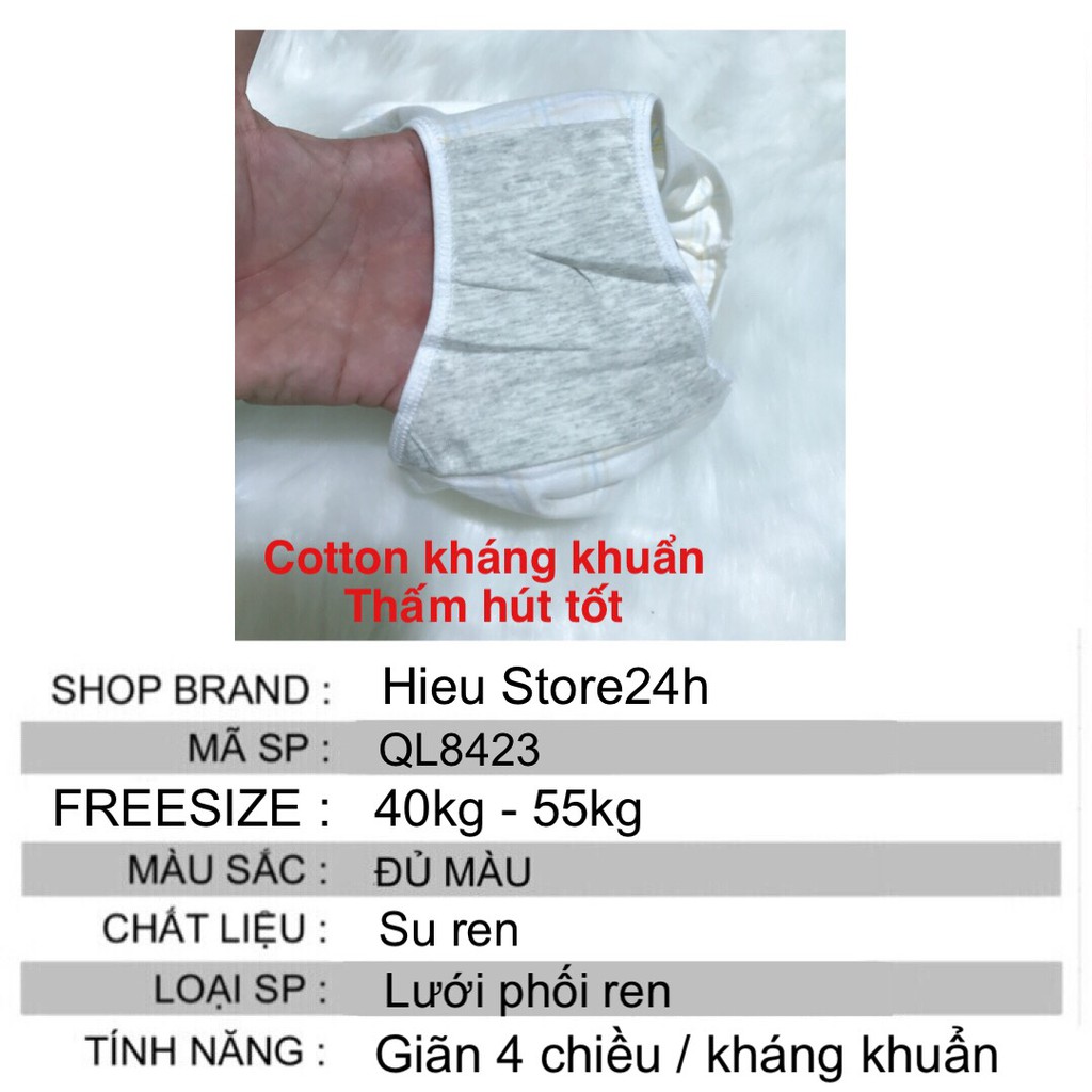 Combo Quần Lót Nữ Su Ren Siêu Thoáng Mát, Quần Lót Ren Cao Cấp Hieu Store24h - 8423