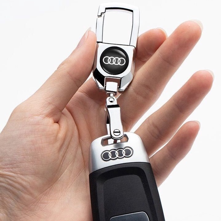Móc khóa hợp kim Inox tặng kèm tua vít có logo các hãng xe Hyundai - Toyota - Kia - Mazda - Ford - Chevrolet - Honda