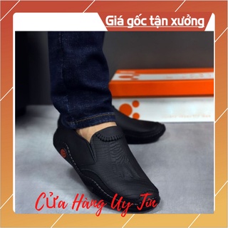 Giày da nam giày nam lười giày in vân cá sấu