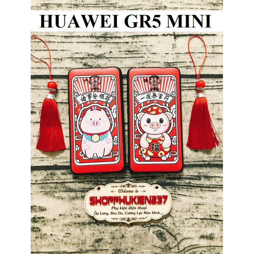 Ốp lưng Huawei Nova 3/ Nova 3i/ Nova 3e/ Nova 2i/ Y9 2019/ Gr5 mini/ Gr5 2017/ Y6ii/ Honor Play Dẻo Heo Tết Kèm Lục Lạc