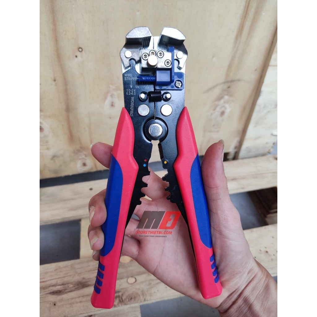Kìm tuốt dây tự động 3 trong 1 Workpro - WP291007