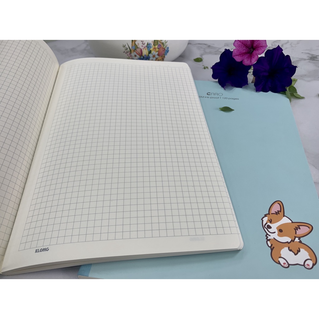 Vở may dán gáy Caro Khổ B5 - 120 trang; Mã số: 835 Sổ Klong hàng chính hãng