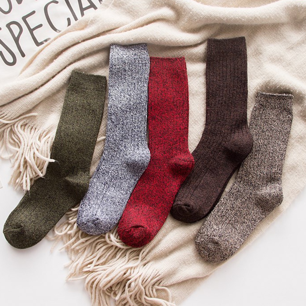 Vớ Màu Trơn Co Giãn Thoáng Khí Thời Trang Thu Đông Dành Cho Nam Và Nữ