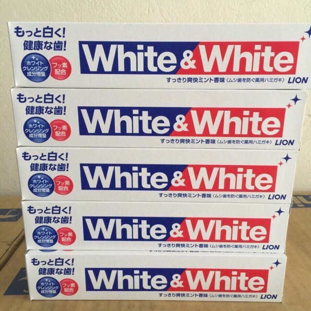 KEM ĐÁNH RĂNG LÀM TRẮNG WHITE & WHITE 150G