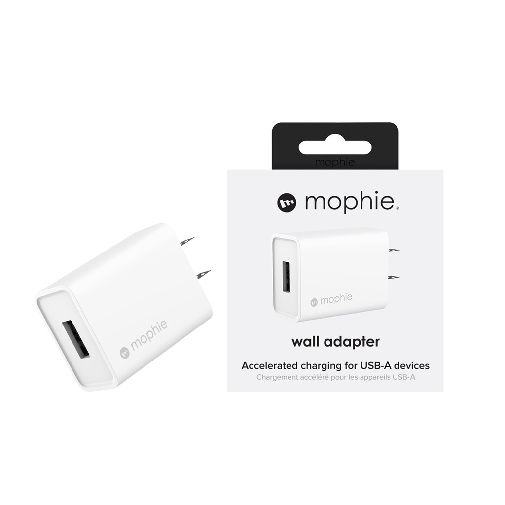 Combo sạc nhanh MOPHIE 10W cho IP/tablet táo (Sạc Mophie 10W USB-A và cáp Mophie 1m)