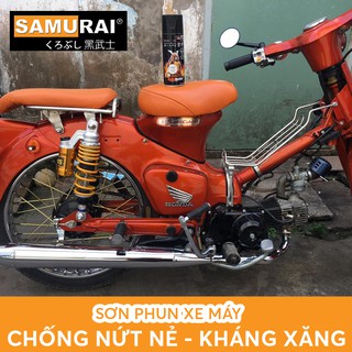 COMBO Sơn Samurai màu đỏ cam Y3505** cho dàn áo xe máy