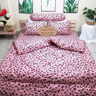Bộ Chăn Ga Gối Cotton Poly Đáng Yêu, Chăn Ga Hàn Quốc Hàng Cao Cấp