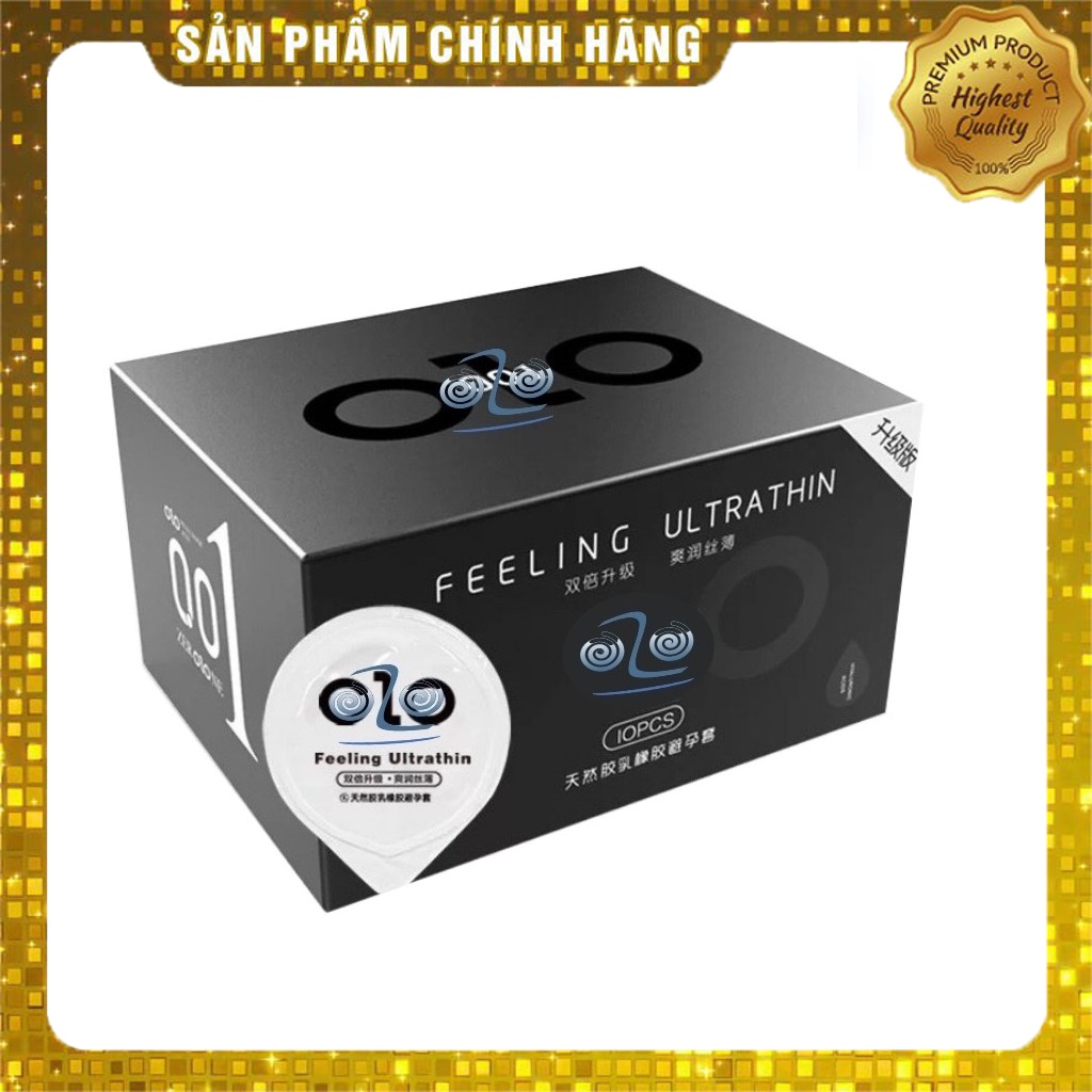 Bao Cao Su Siêu Mỏng OLO 001 Feeling Ultrathin - hộp 10 chiếc