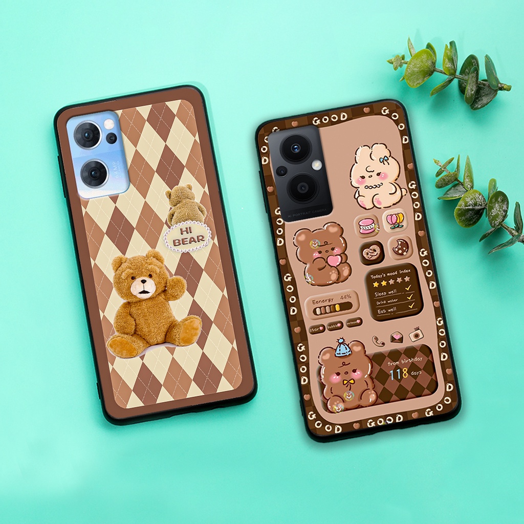 Ốp lưng Oppo Reno 7 4G - Reno 7 5G - Reno 7Z 5G in hình gấu bear dễ thương, bền đẹp