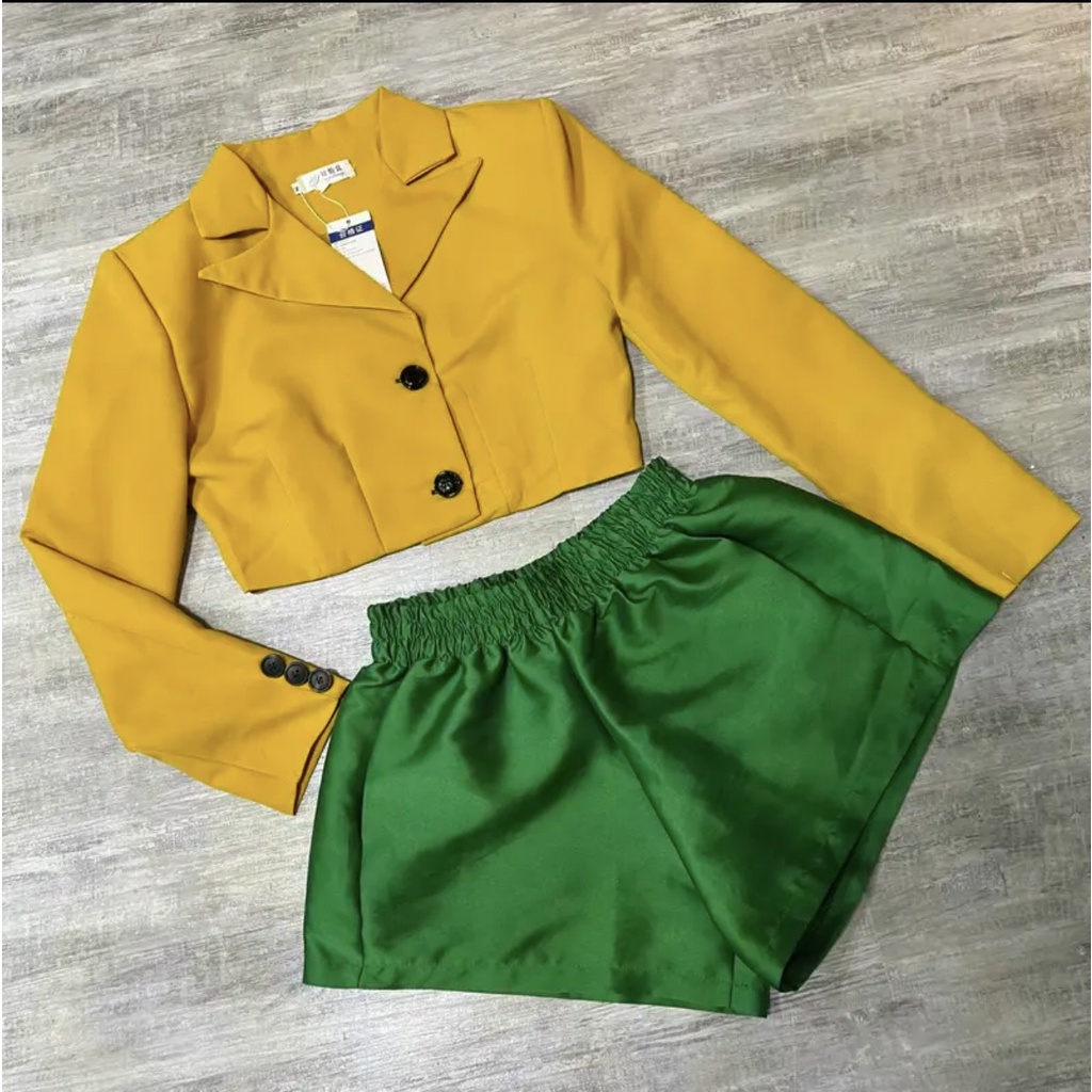 Áo vest Croptop nữ dài tay, Áo vest lửng phong cách Hàn Quốc nhiều nhàu VE03