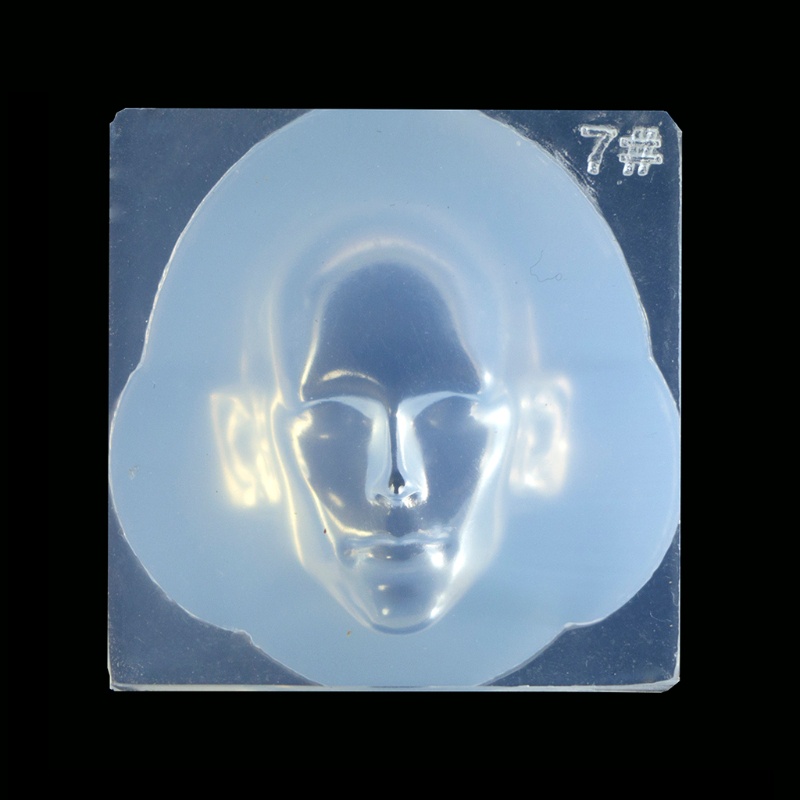 Khuôn Làm Xà Phòng Sáp Thơm Hình Mặt Người 3D Bằng Nhựa Epoxy Resin