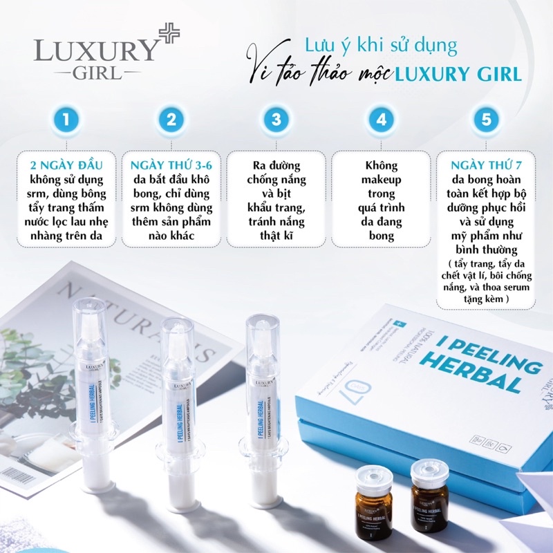 PEEL DA VI TẢO THẢO MỘC LUXURY GIRL
