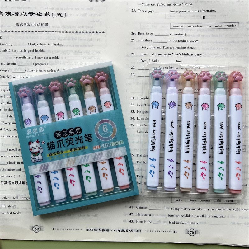 Bút Dạ Quang 6 Màu Tiện Dụng