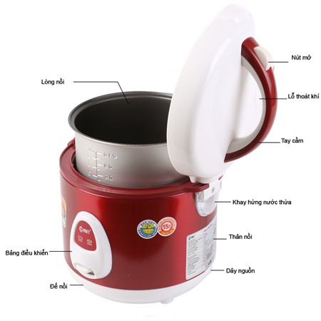 Nồi cơm điện nắp gài 1.0L Comet CM8025