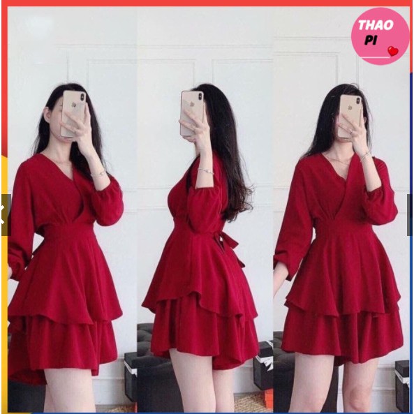 Jum tay dài phối tầng siêu quyến rũ