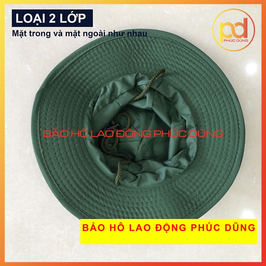 Nón Tai Bèo, Mũ Tai Bèo Nam Nữ Loại 2 Lớp Dầy Dặn Xanh Lá Sinh Viên Mùa Hè Xanh Tình Nguyện