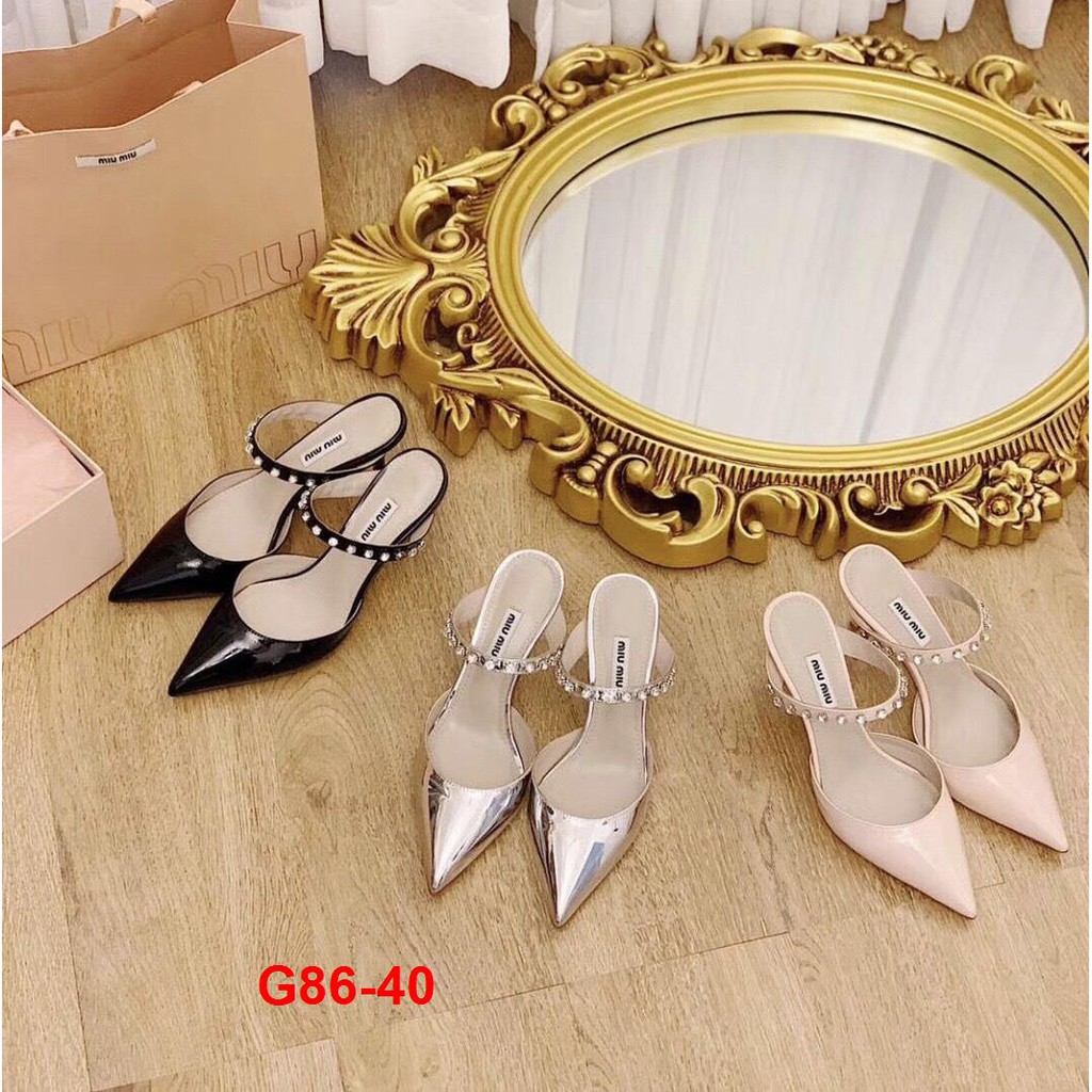 G86-40 Miu Miu sandal cao 7cm siêu cấp