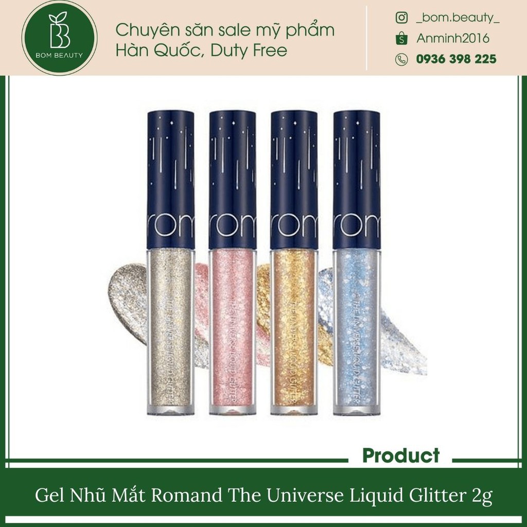 Gel Nhũ Mắt Romand The Universe Liquid Glitter 2g (date t12.2021) | BigBuy360 - bigbuy360.vn