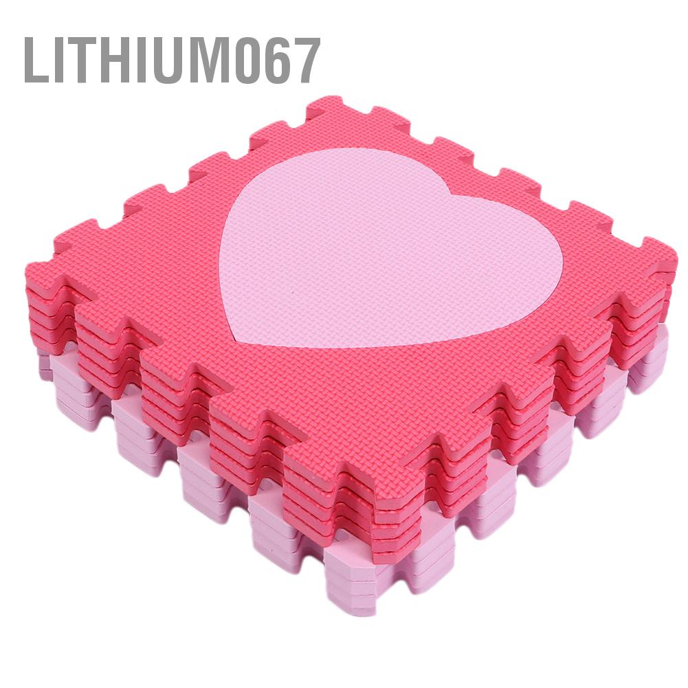 Bộ 9 Thảm Xếp Hình Trái Tim Độc Đáo Cho Bé