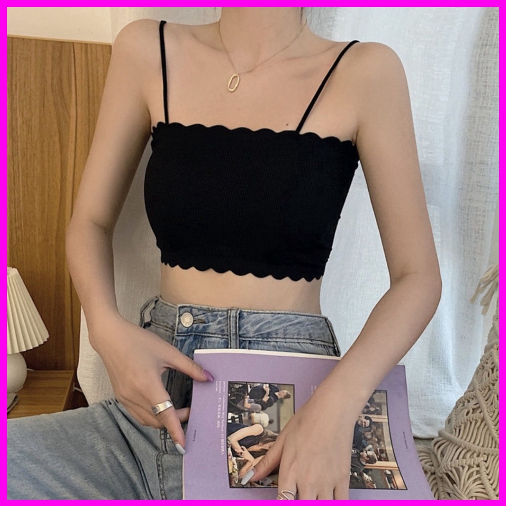 Áo bra nữ quây 2 dây đúc su trơn mỏng sexy - Áo lót nữ quây nâng ngực quyến rũ