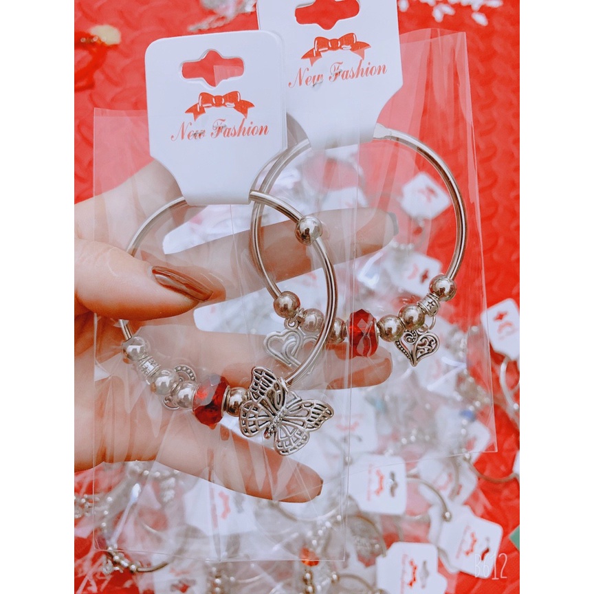 Sỉ 1 SET 5 cái kiềng vòng tay mix charm màu