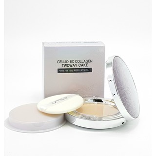 Phấn phủ siêu mịn chống nắng cellio ex collagen twoway cake spf 30