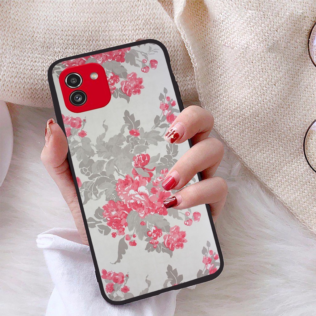 Ốp lưng Samsung Galaxy A03 viền dẻo TPU BST Hoạ Tiết Hoa