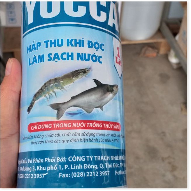 (Thuốc Thủy Sản) YUCCA- hấp thu khí độc làm sạch nước ao nuôi trồng thủy sản