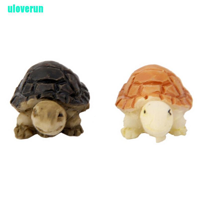 Bộ 2 Mô Hình Rùa Mini Trang Trí Sân Vườn