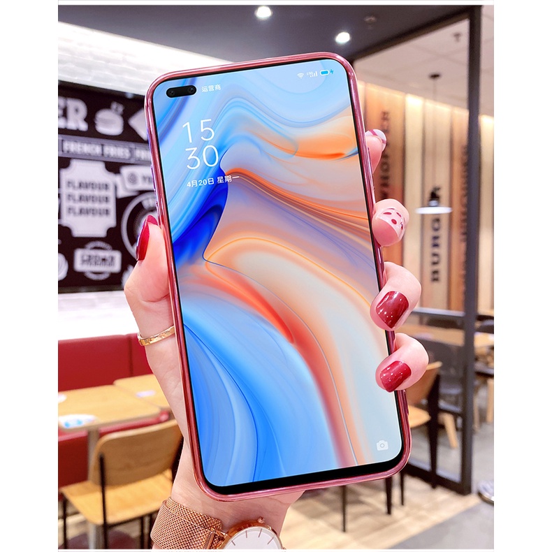 ỐP LƯNG SILICON OPPO RENO 4, RENO 5 , RENO 6 5G, 6Z 5G KÈM IRING SANG TRỌNG