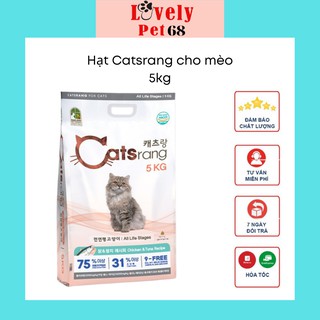 Thức ăn cho mèo hạt catsrang 5kg - bao bì mới lovelypet68-crm5
