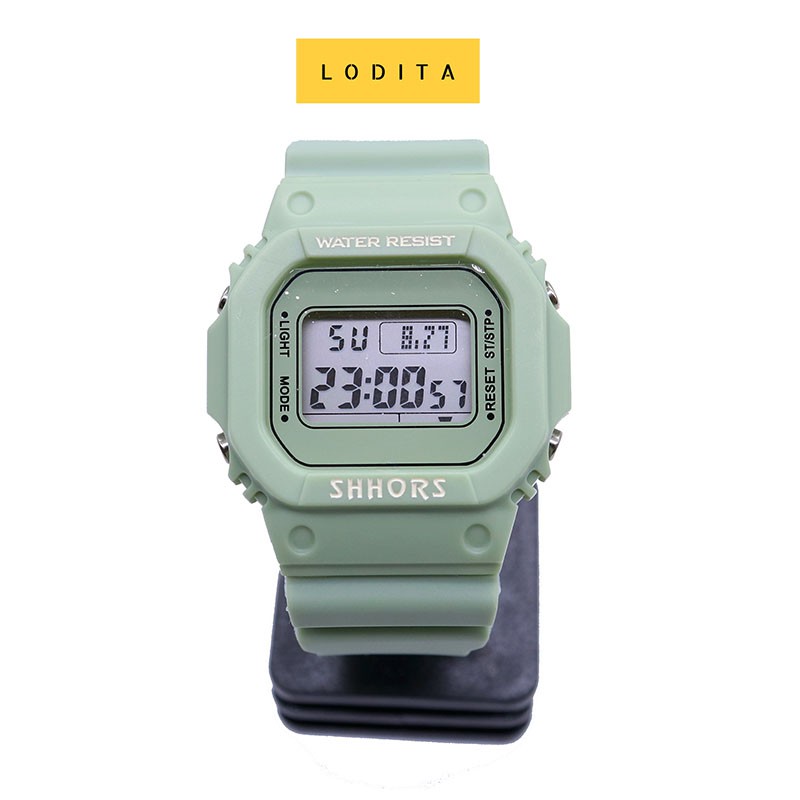 Đồng hồ thể thao nam nữ Shhors Sh-718 unisex chống nước mặt vuông - LODITA | BigBuy360 - bigbuy360.vn