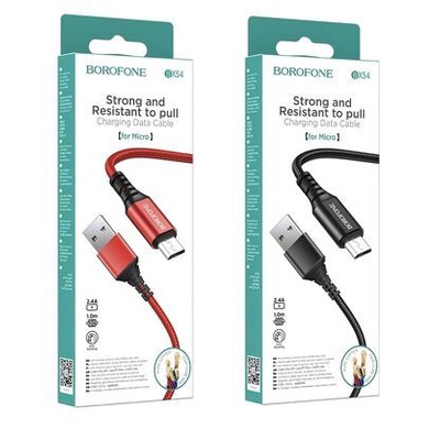 Dây cáp sạc nhanh BOROFONE BX54 bện dù 2.4A đầu Micro 1M
