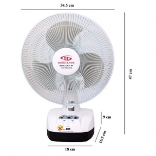 Quạt sạc tích điện honjianda fl 301 led