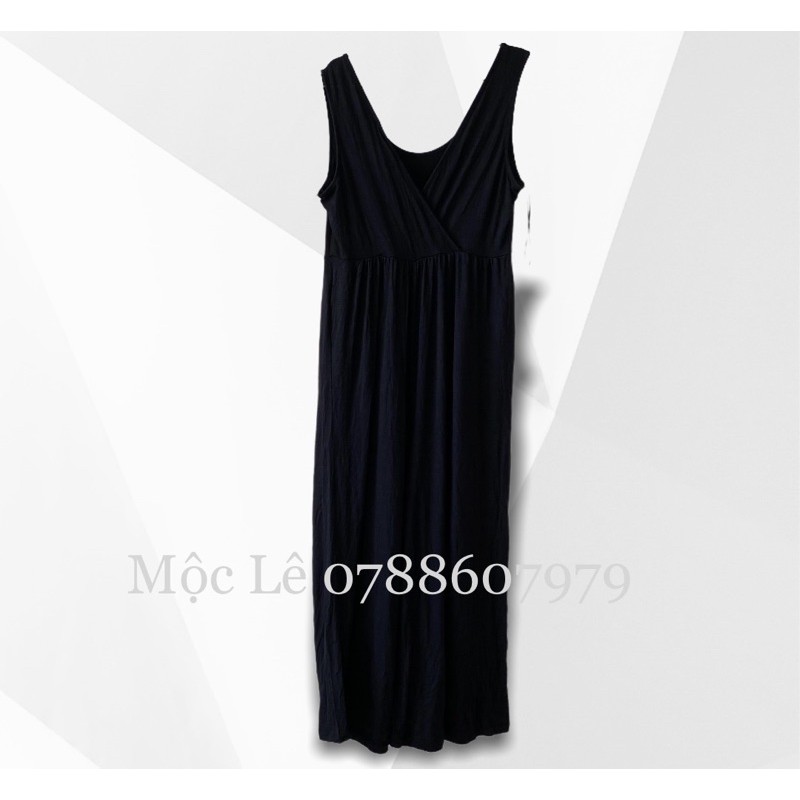 (40-110kg)Bộ thun lạnh liền thân jumpsuit xuất xịn cắt mạc sát nách ống rộng vnxk đen trơn plus size bigsize