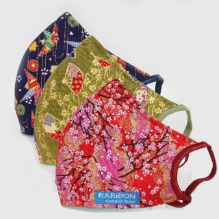 1 khẩu trang Karibon Cotton họa tiết Nhật