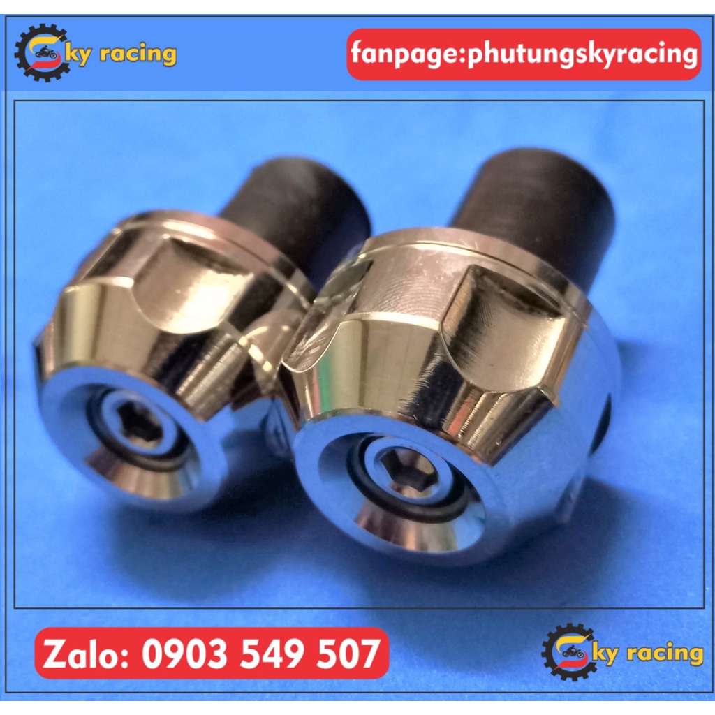 Gù tay lái giảm rung chuẩn Inox 304 lắp nhiều dòng xe Ext,Wave, Sirius,Fu,....