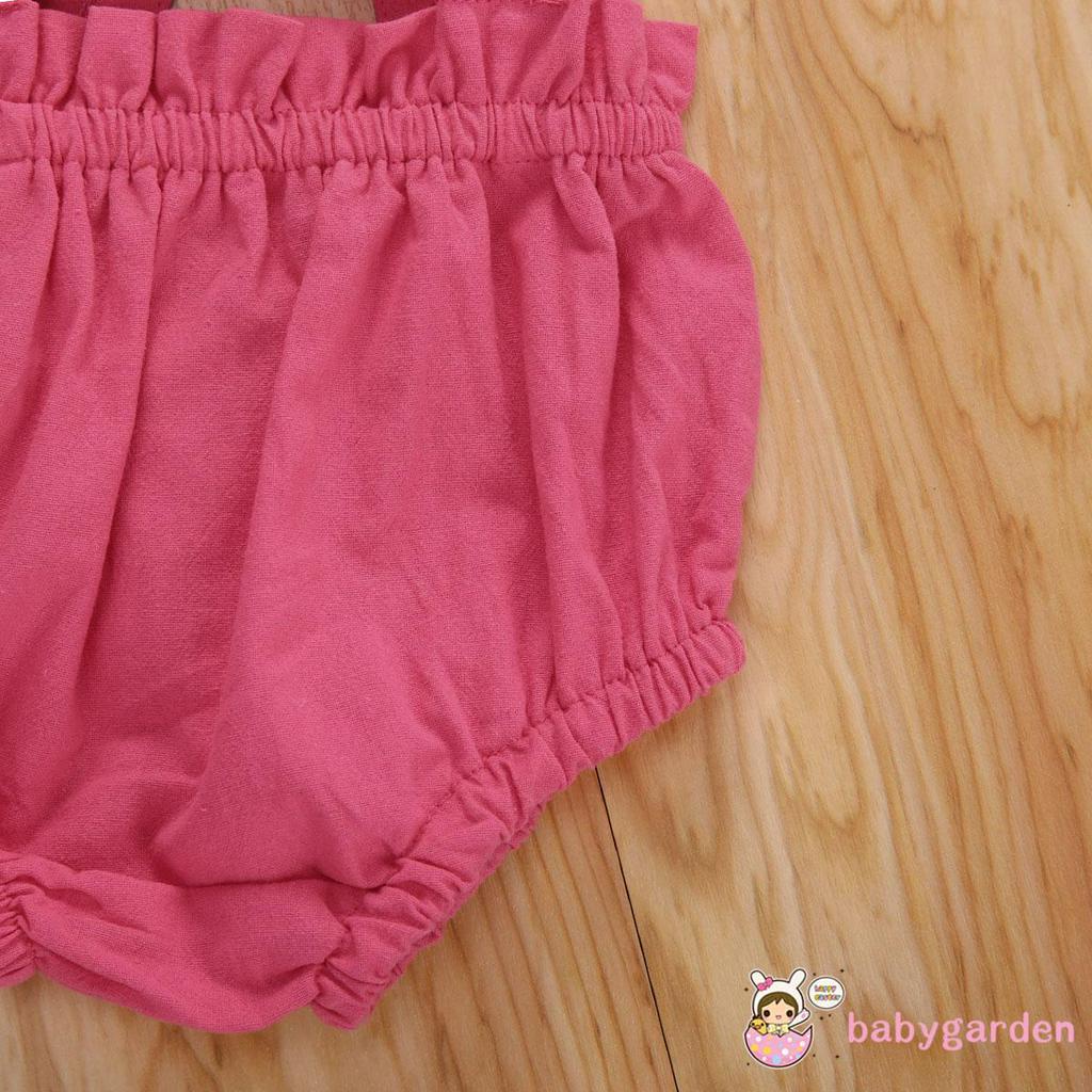 Set Áo Thun Ngắn Tay Và Quần Short Yếm Hợp Thời Trang Cho Bé Gái