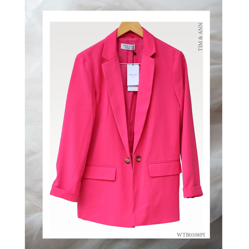 Áo Blazer 2 Lớp Nữ - Áo Vest Nữ Suông Hồng 0108PI - Áo Khoác Nữ - Thời Trang Nữ Tim & Ann | BigBuy360 - bigbuy360.vn
