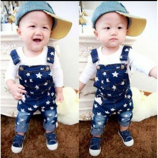 Quần yếm Jean ngôi sao cho bé trai và gái