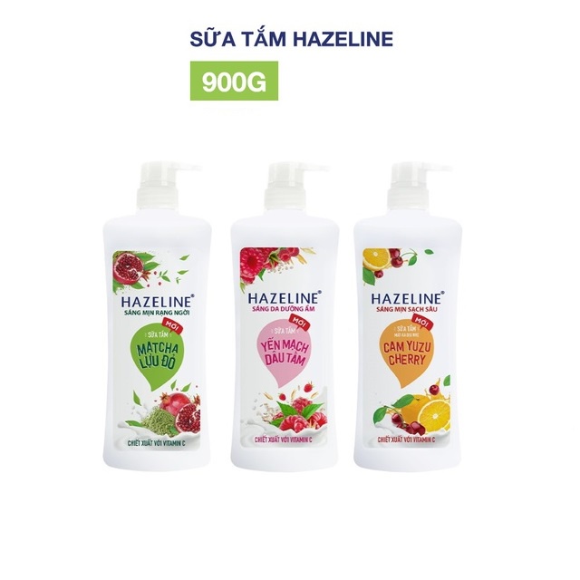 Sữa tắm dưỡng da Hazeline 900gr (Chai)